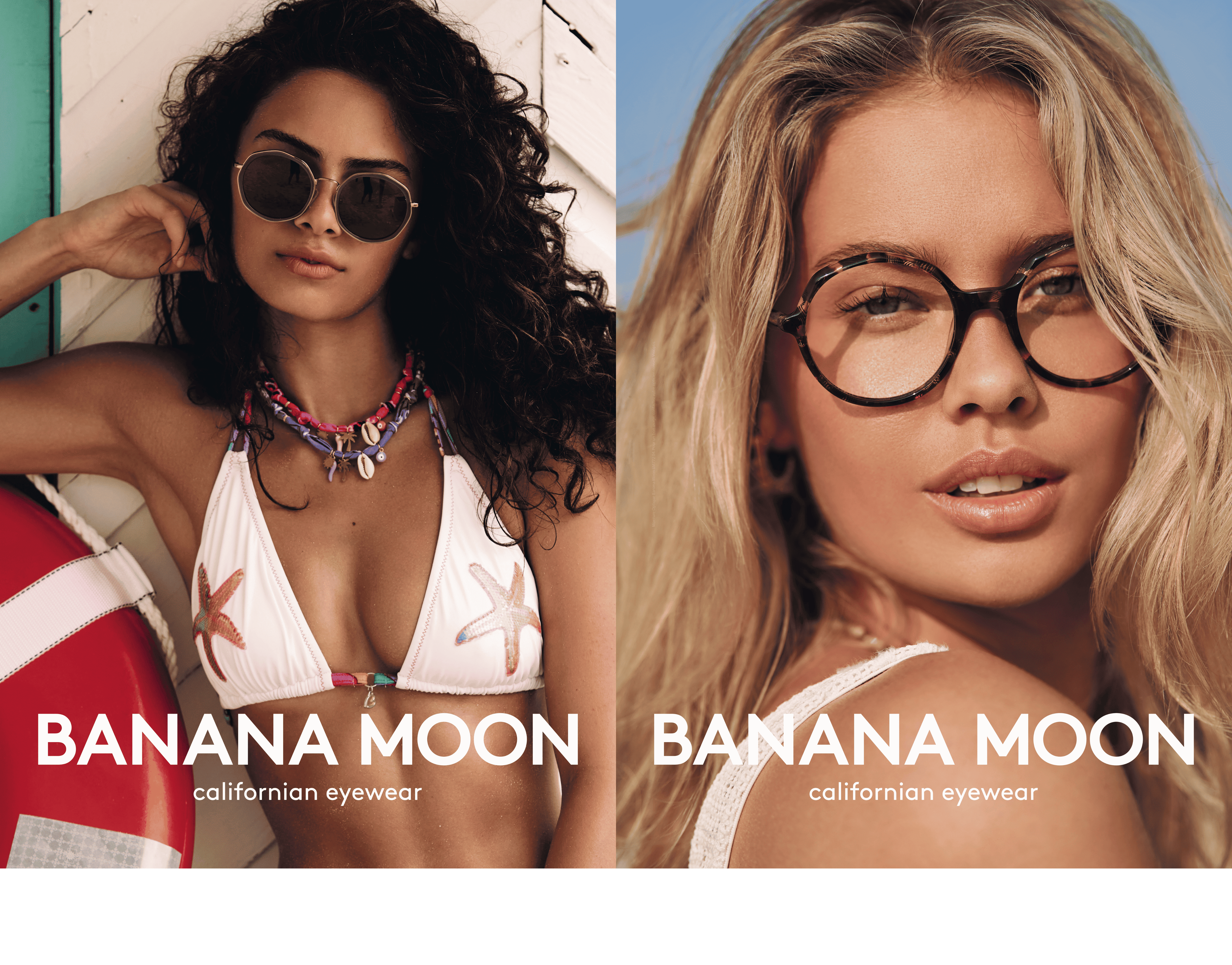 banana moon mannequins avec montures à la plage